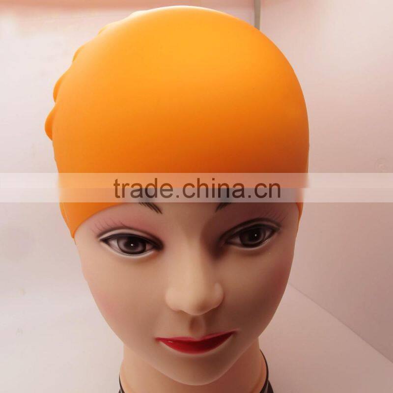 Universal size customized flag swim cap, custom design japanese mesh swim cap