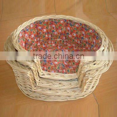 Cheap 100% Handmade Willow Pet Basket