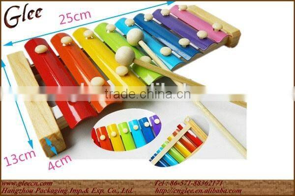 Lovely animal music toy wood xylophone for kids