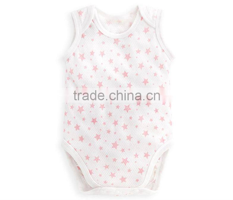 Infant romper, plain romper of baby girl