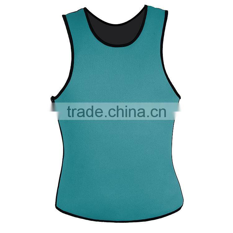 Weight Loss body shaper Mens Neoprene slimming sauna vest&tank top with zip
