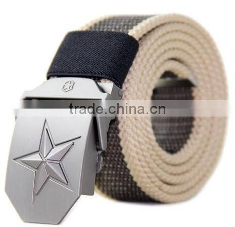 high quality black canvas belt custom canvas belt