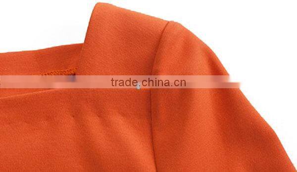 Hot Sale Promotion Products ladies' loose fit a-line square necked 3/4 sleeve fashionable dress for fat women