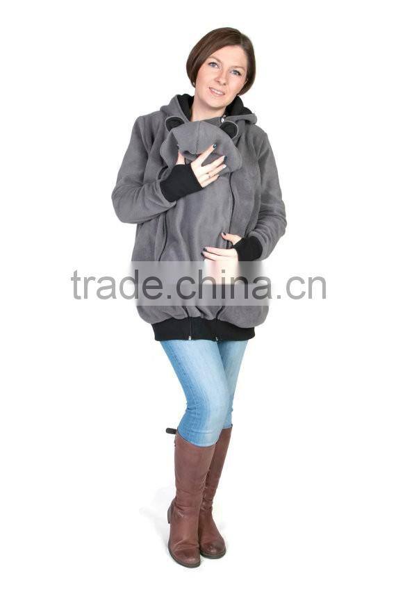 3 in 1 Multifunctional Baby and Mother Carriers Maternity Kangaroo Fleece Jacket Winter Hoodie Coat