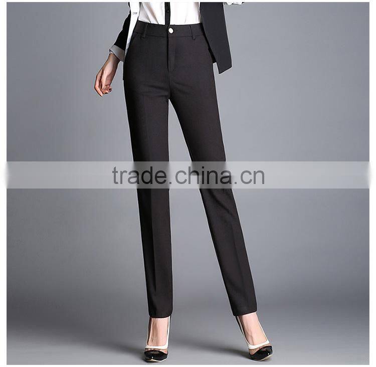 Female small straight pants suit dress pants occupation high waisted jeans leisure trousers custom made as your need