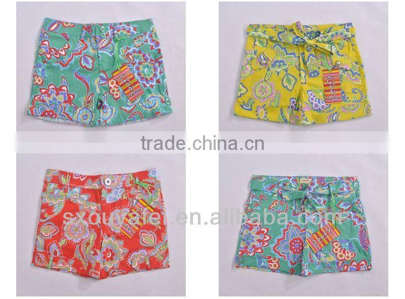 stock printed shorts kids custom printed shorts summer shorts