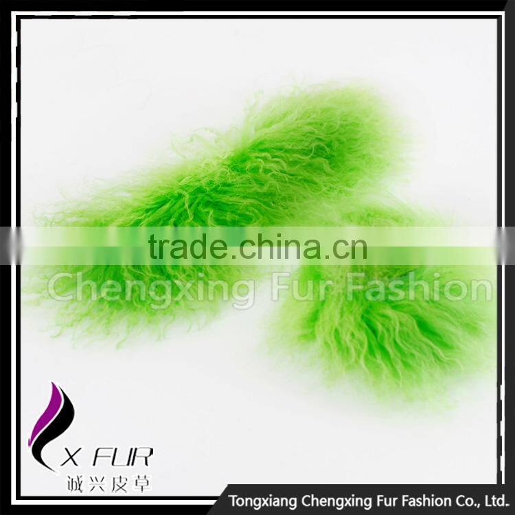 CX-A-47D Wholesale Cheap Cute Gift Multicolor Lamb Fur Slap Cuff Bracelet