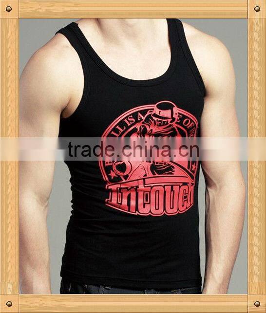 good quality men tank top printed cheap wholesale