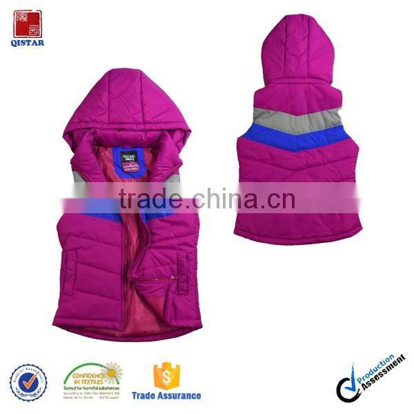 Cheaper Women's Winter Lightweight Vest Jacket Coat With Detachable Hood