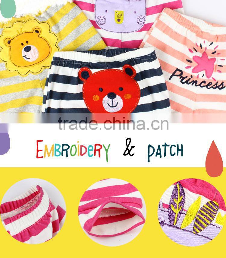 New Arrival Fashion Autumn Baby Cute Pants 4 Styles PP Pant Embroidery Trousers