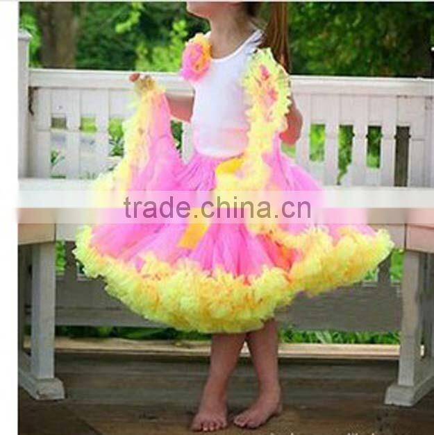 kids fluffy pettiskirt! clothing fluffy solid chiffon ruffle pettiskirt for infant toddler girls ruffled chiffon chirstmas red p