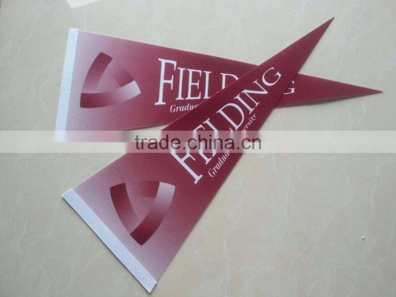 custom promotion pennant felt flag