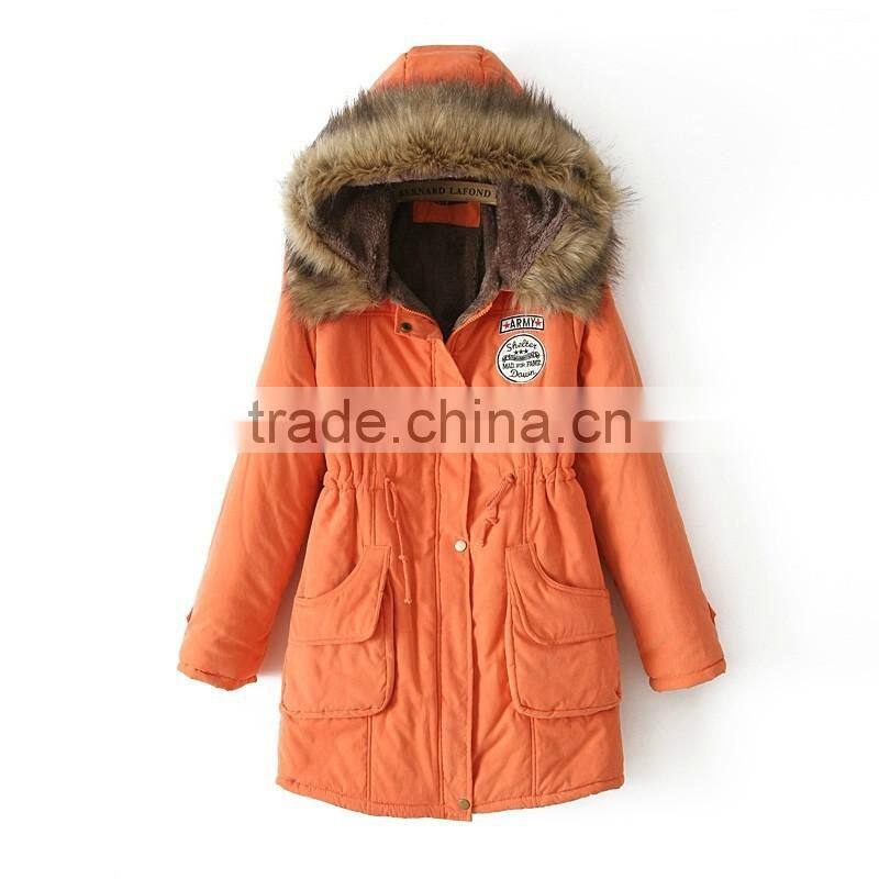 Women's Long Down Coat Winter Outerwear with Hood
