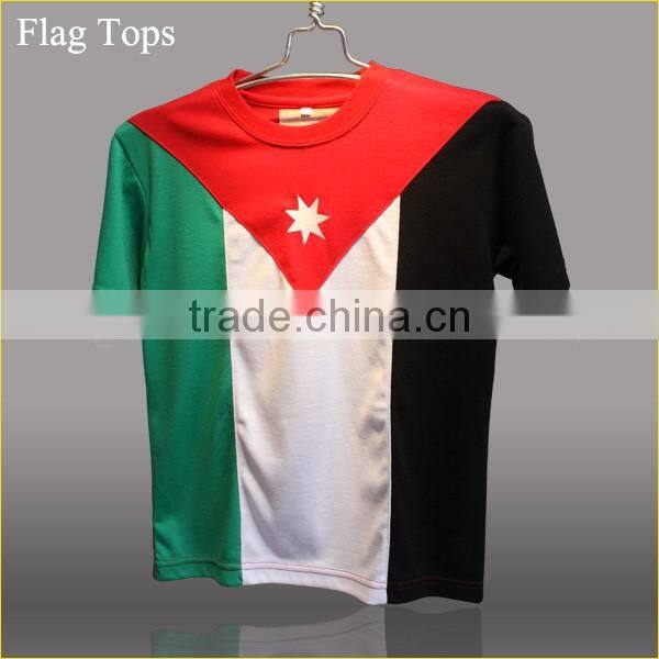 Wholesale custom 2016summer t-shirt flag design Jordan flag teen boys t shirt