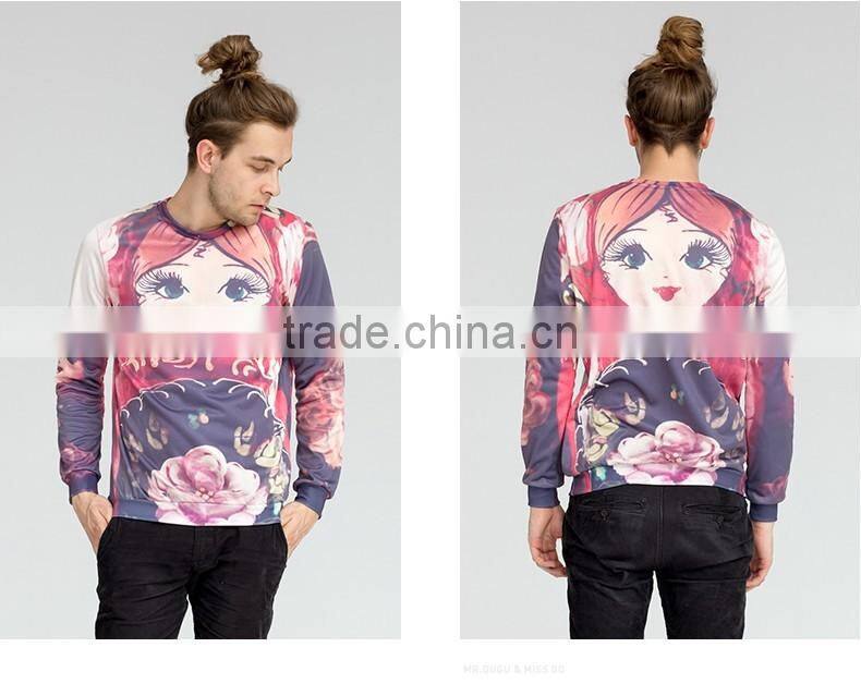 Unisex lovely,pretty face sublimation sweatshirt