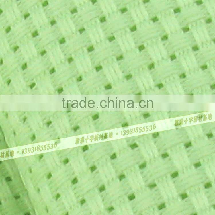 aida cloth cotton plaid fabric hand Handmade cross stitch