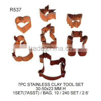 (R536) 7PC STAINLESS CLAY TOOL SET