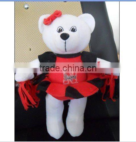 Toy factory supply plush mini teddy bears with smail face