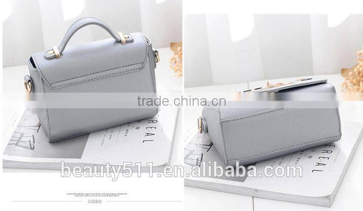 Shape Women Bag Leather Handbag With Rotating Lock Shoulder bag HB5401