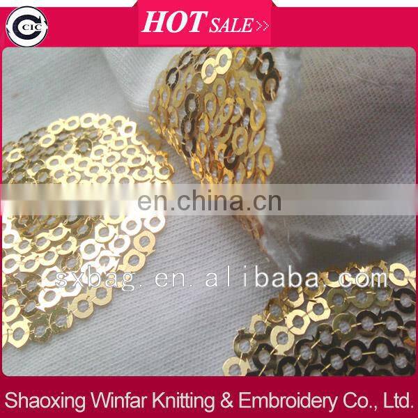 spangle sequin embroidery fabric for lady dress garment