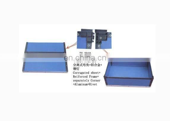 Durable black esd plastic corrugated sheet box for smt workshop