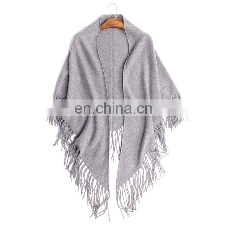 inner moggolia factory directly wholelsale cashmere knitted triangle scarf lady autumn winter warm shawl