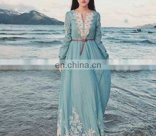 New trendy casual muslim long dress