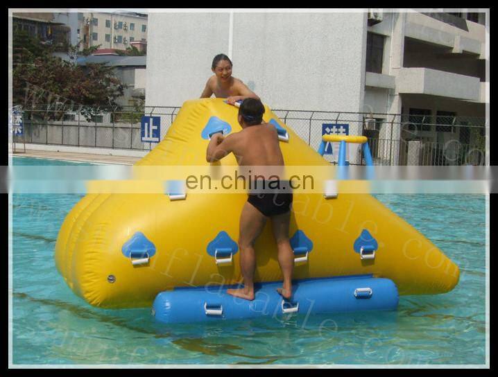PVC inflatable water park game saturn water globe inflatable climb wall