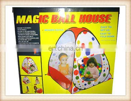 Cute shape kids play toys house toys tent with ball kid tent