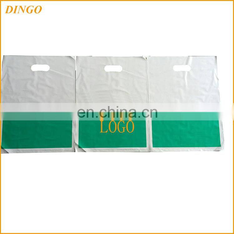 Factory offer LDPE Plastic Die Cut Handle Bag For Clothes