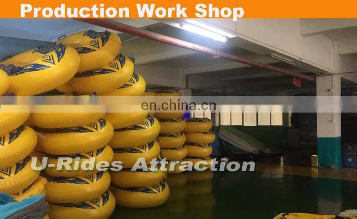 42 inch PVC Yellow color Inflatable Swimming Ring water park tube for water park slide use