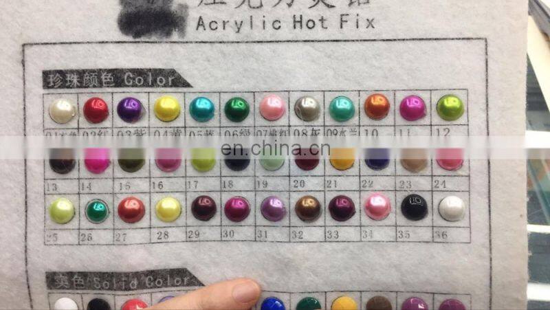 new design popular fashion round pearl ball button