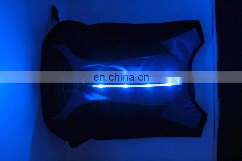 New Arrival LED Flashing Canvas Backpack flashing backpack flashing strips for school bags