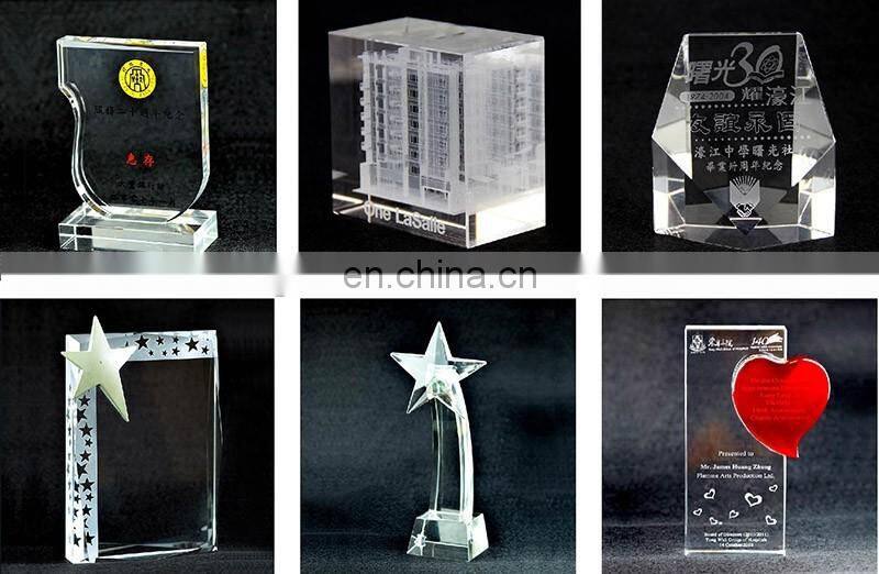 Wholesale Cheap Custom Transparent Crystal Trophies And Awards