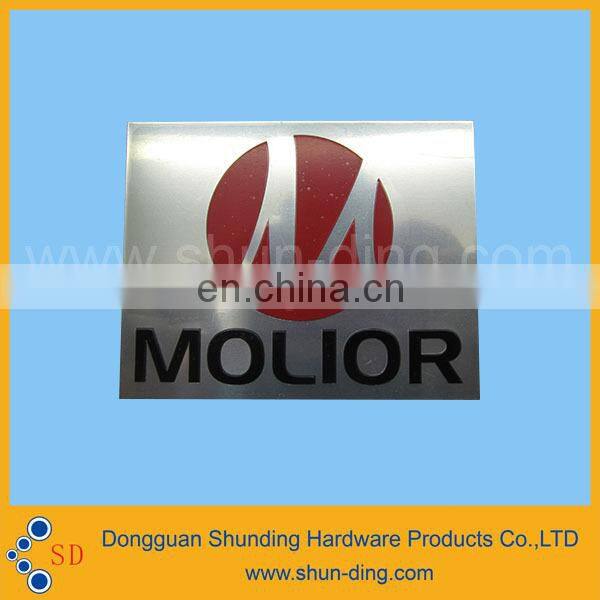 High quality etching and fill color alluminum nameplate