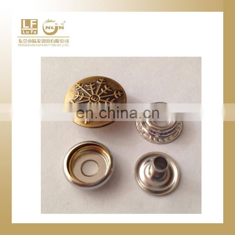 brass cap buttons