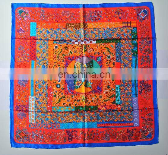 custom silk scarf 90*90