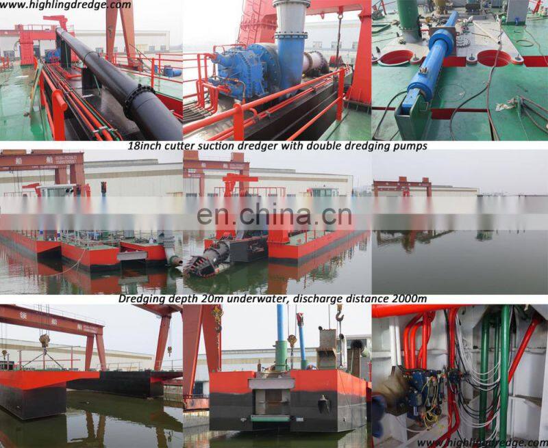 18inch Hydraulic cutter suction dredging equipment