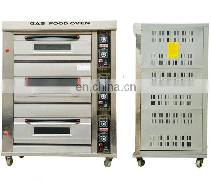 Industrial Single Deck Double Trays Bread Baking Gas Oven For Sale
