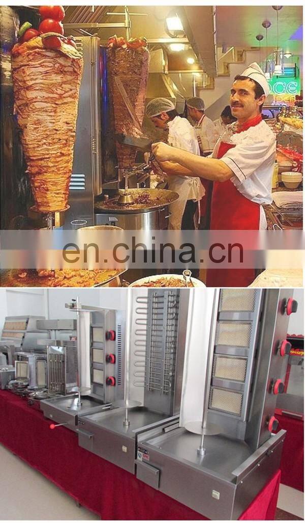 New Style 5 Gas Burners Turkey Gas Doner Kebabs Grill Shawarma Oven Machine