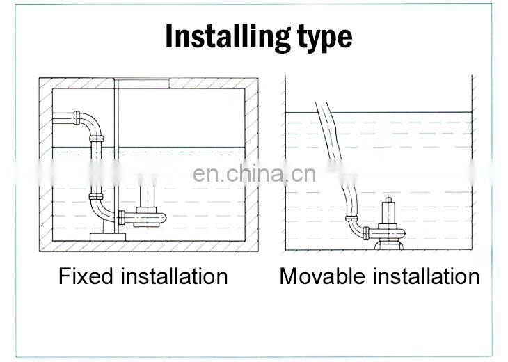 submersible sewage pump for textile printing