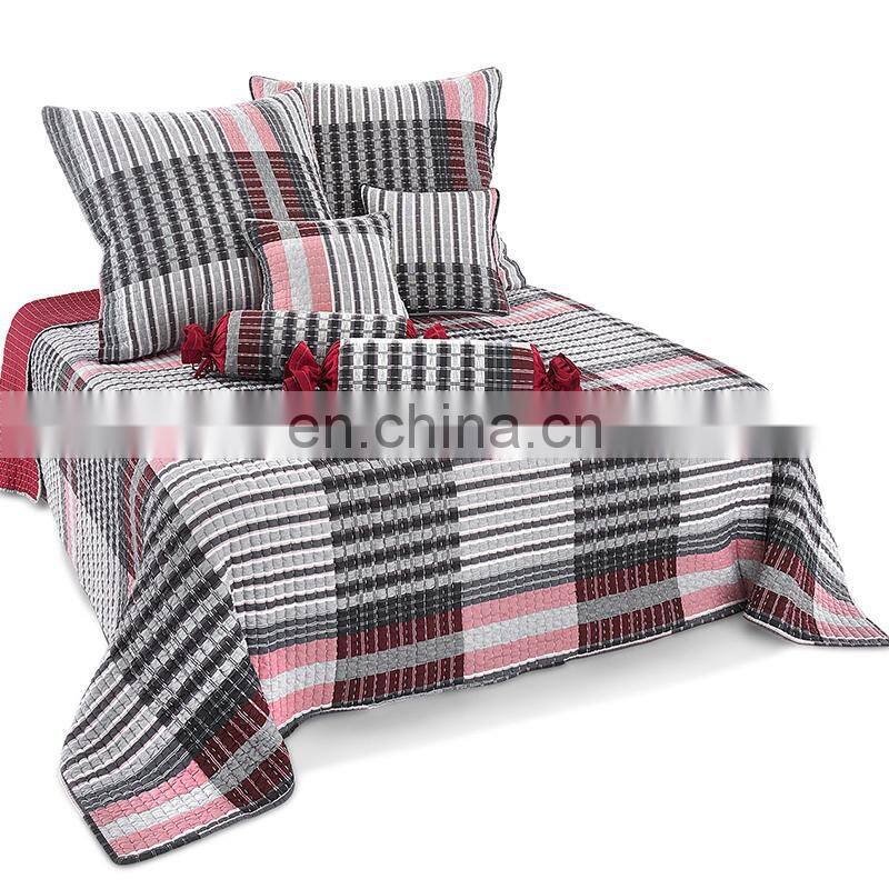 quilting cotton bedspreads,cotton quilted bedspared,Geometric design