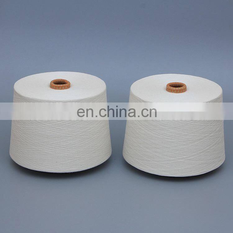 Best free samples stock white 100% cotton knitting yarn for socks