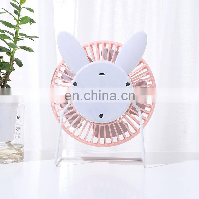 New hot-selling USB Plug Mini Portable Plastic Personal Cooling Cooler USB desk fan with cat ears