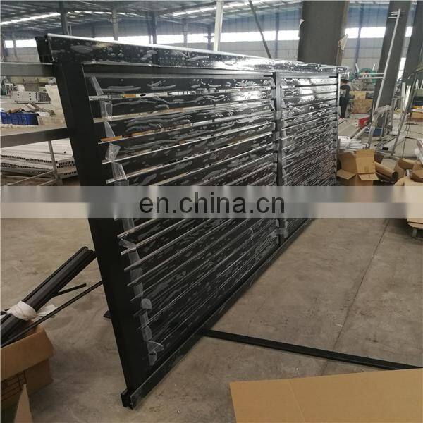Easy installed hot sales metal frame slat fence panel aluminium slat gates and louvre inserts Australia and New Zealand