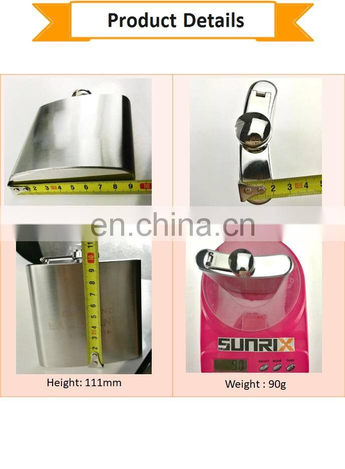 High Quality Silver hip flask