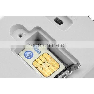 hot sellingQuad band remote controlled gsm socket gsm with Temperature Sensor suitable for EU power supply support up to 5 users