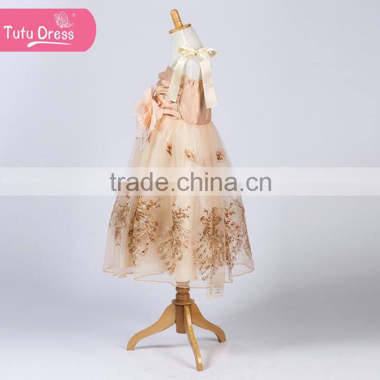 2015 hot selling Girls party dresses for new year gift