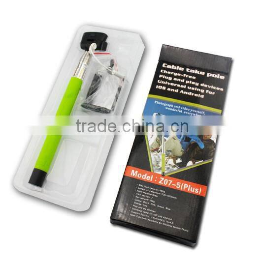 Promotional High Quality wired selfie stick monopod,waterproof monopod