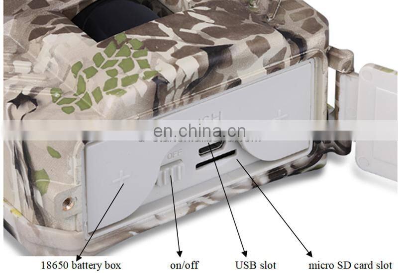 PR-200 HD 1080P 120 degree 12mp mini digital infrared wild hunting trail camera card reader sale